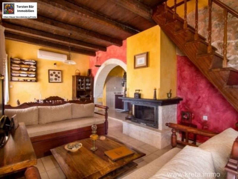 Samonas Kreta, Samonas Natursteinvilla "Red Villa" Haus kaufen